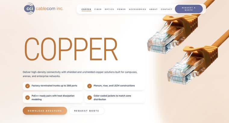 Website built by Pelikinn for CCI Cablecom